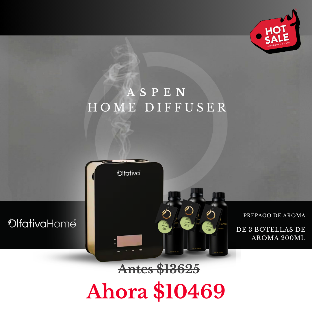 Aspen Diffuser Set at a Special Price when you purchase a Refill Plan (3 scents, 200 ml each)
