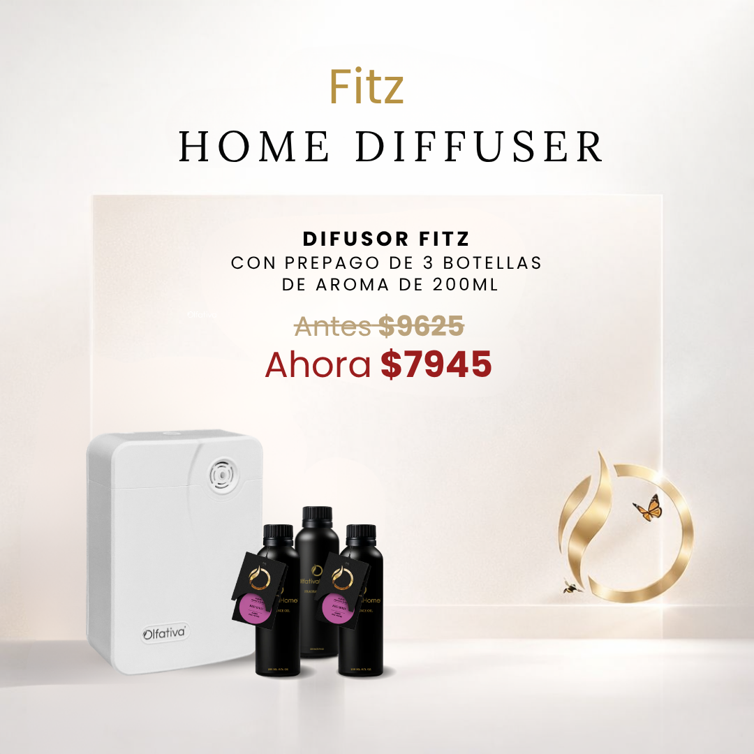 Fitz Diffuser Set at a Special Price When You Purchase a Refill Plan (3 scents, 200 ml each)