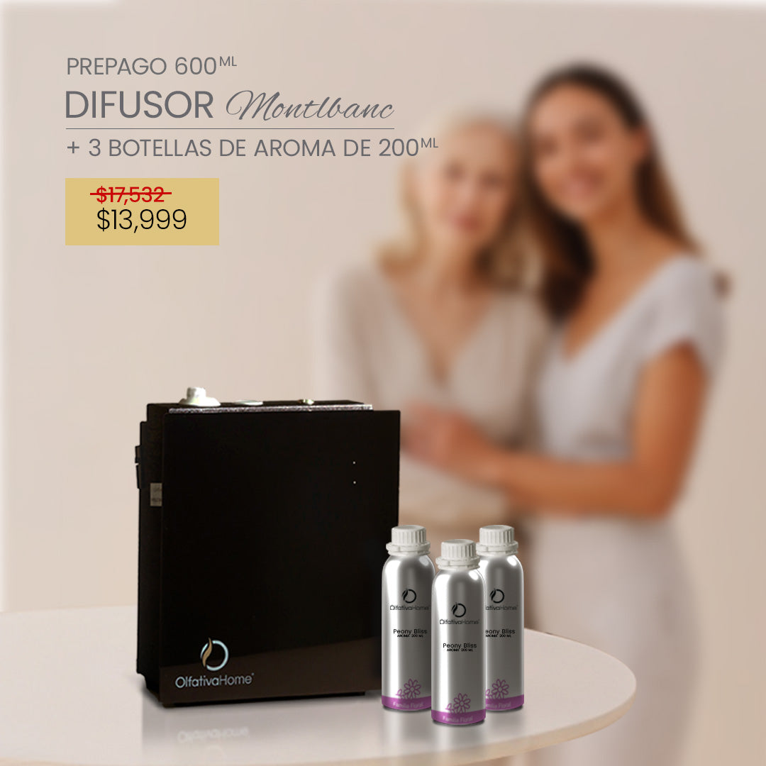 Difusor Montblanc + Suscripción 200 ml con prepago (3 recargas)