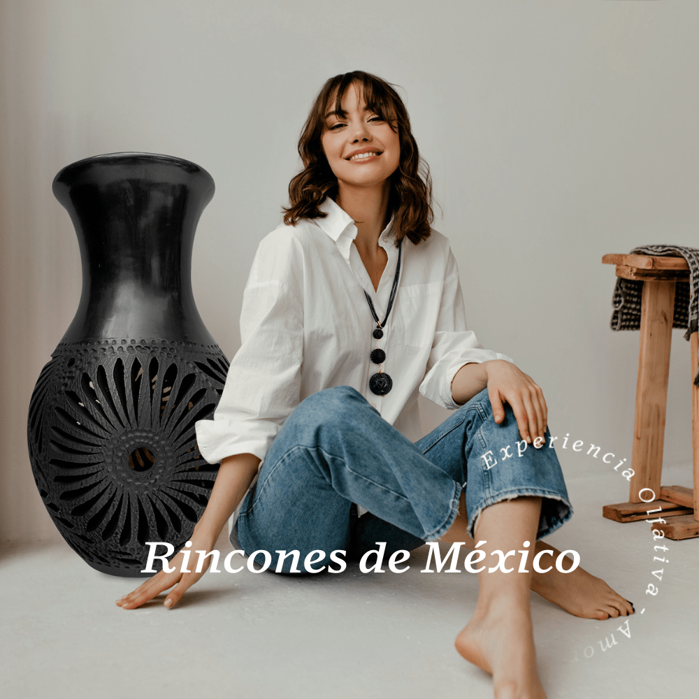 Aroma para auto Rincones De México (Barro Negro de Oaxaca, Vetiver) - Olfativa Home Aroma