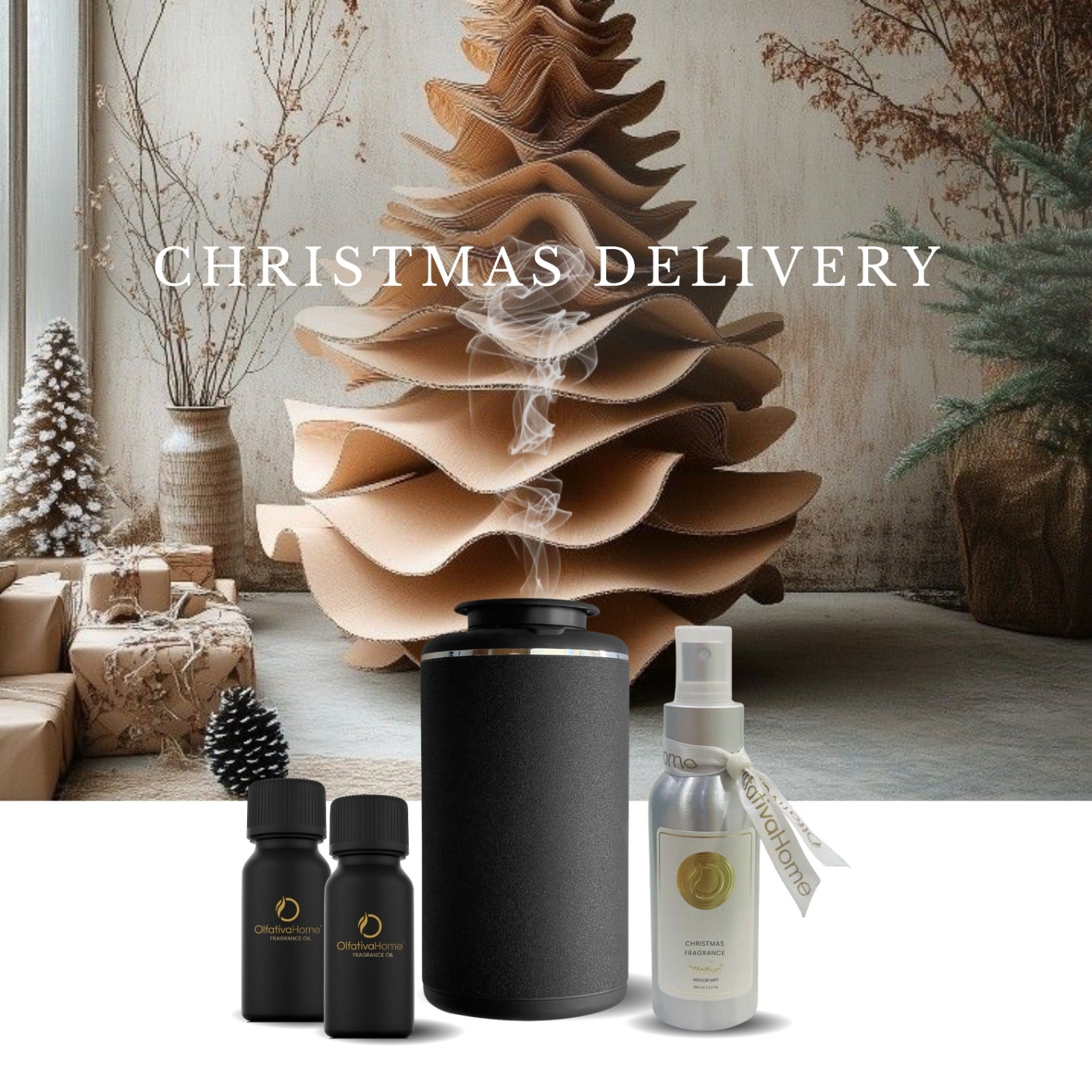 SET XMA´S DELIVERY (Difusor Enzo + 2 Aromas 10ml + Indoor Mist Navidad)