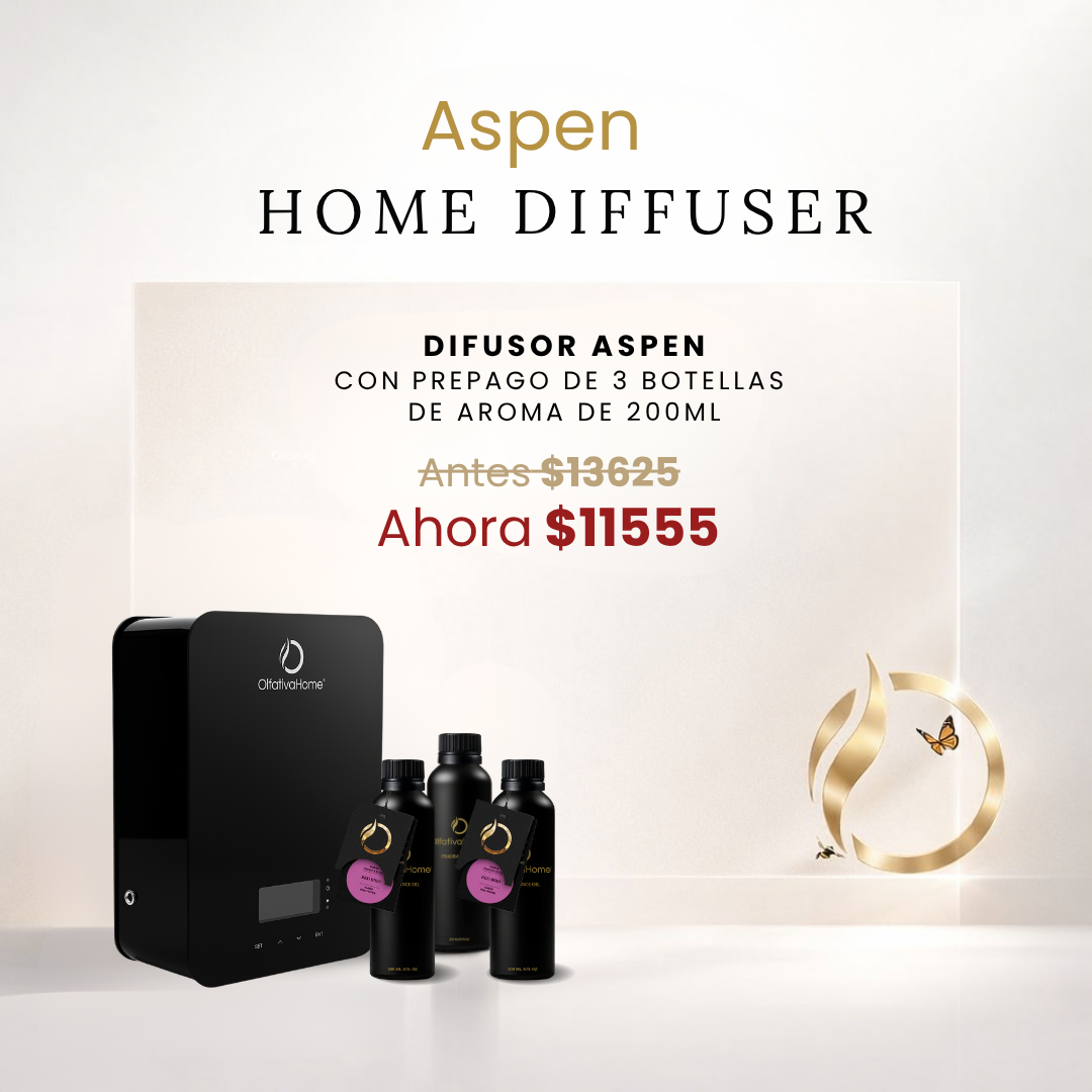 Aspen Diffuser Set at a Special Price when you purchase a Refill Plan (3 scents, 200 ml each)