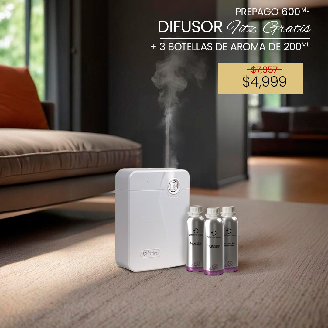 Difusor Fitz Gratis con prepago de 3 aromas