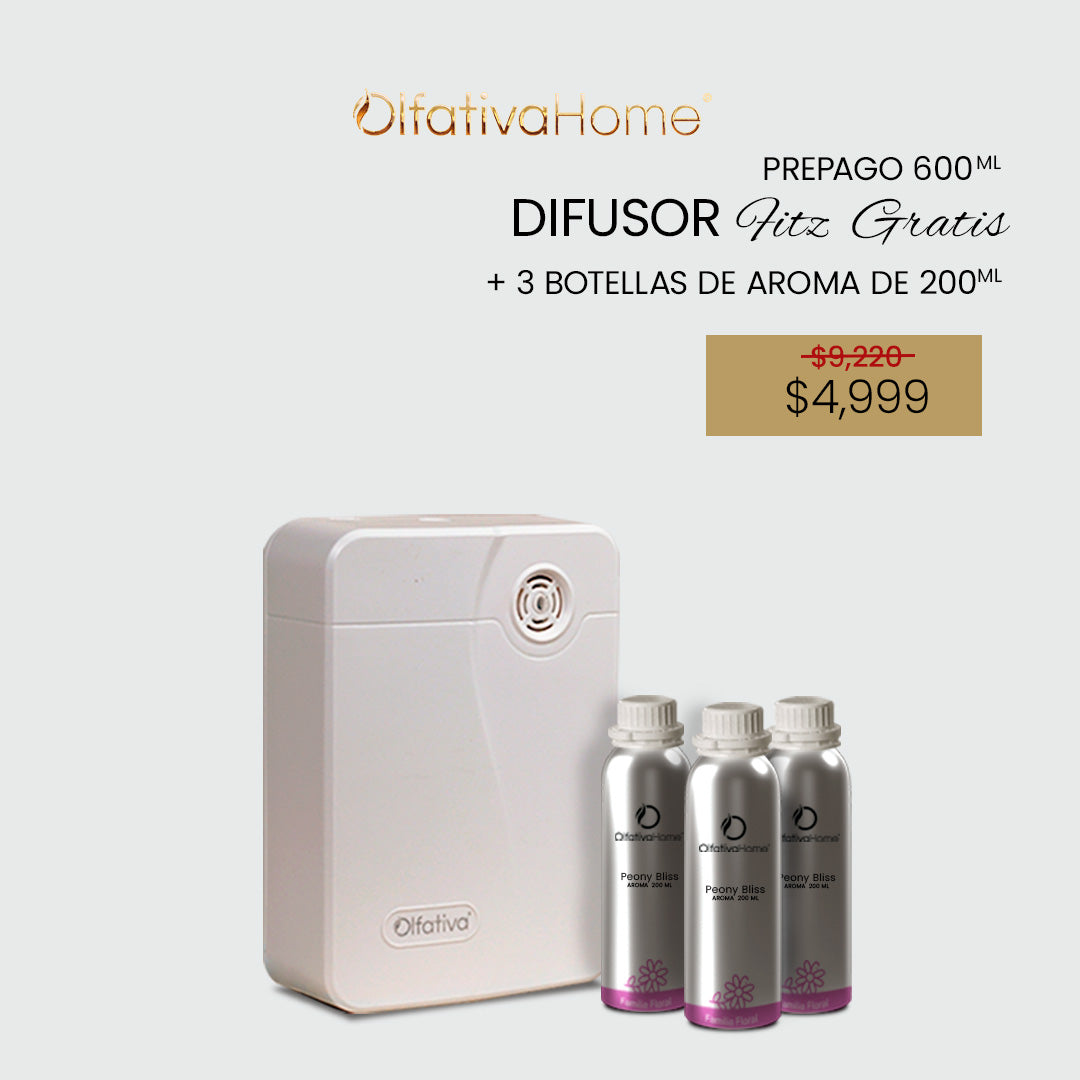 Difusor Fitz Gratis con prepago de 3 aromas