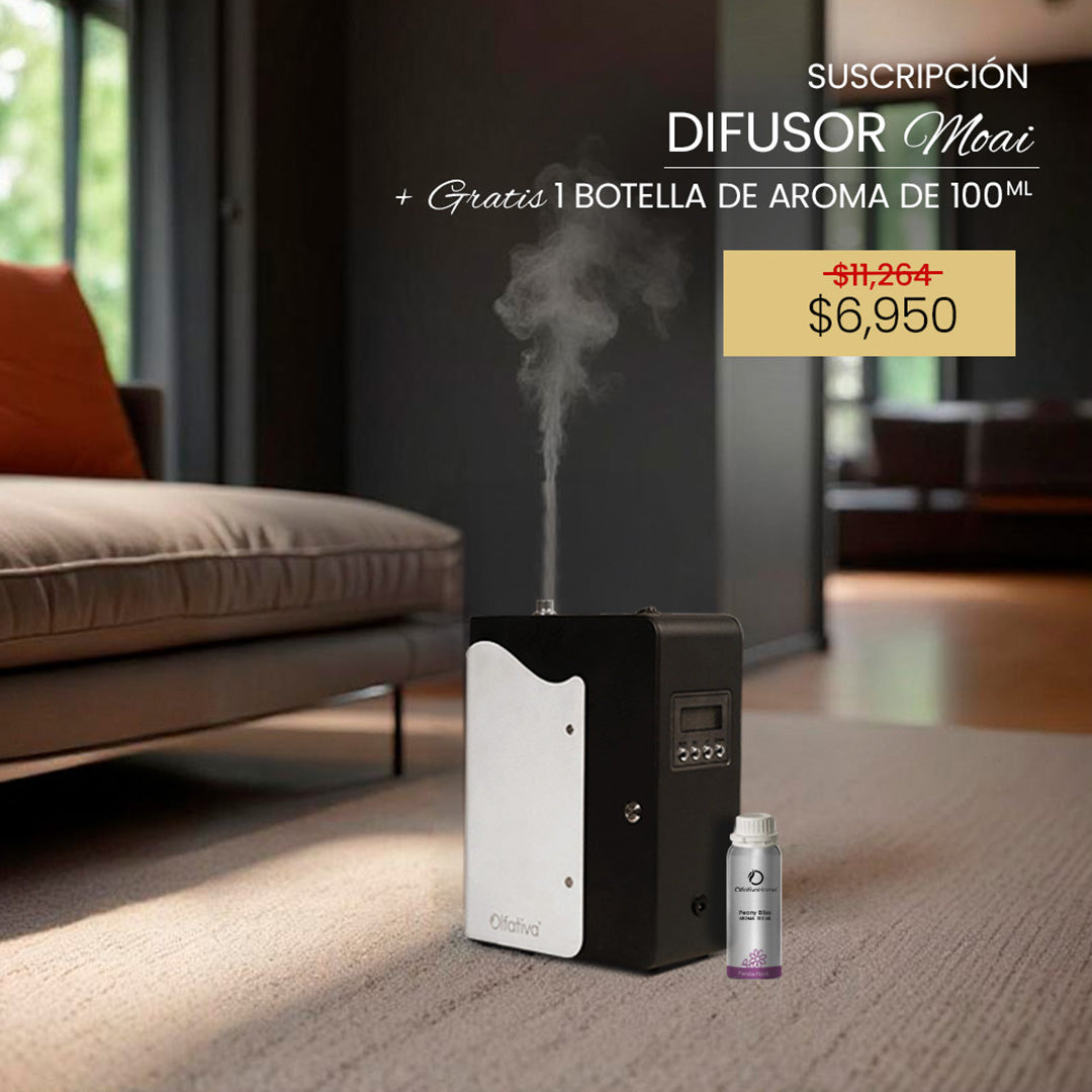 Difusor Moai con Suscripción de Aroma + 100 ml GRATIS