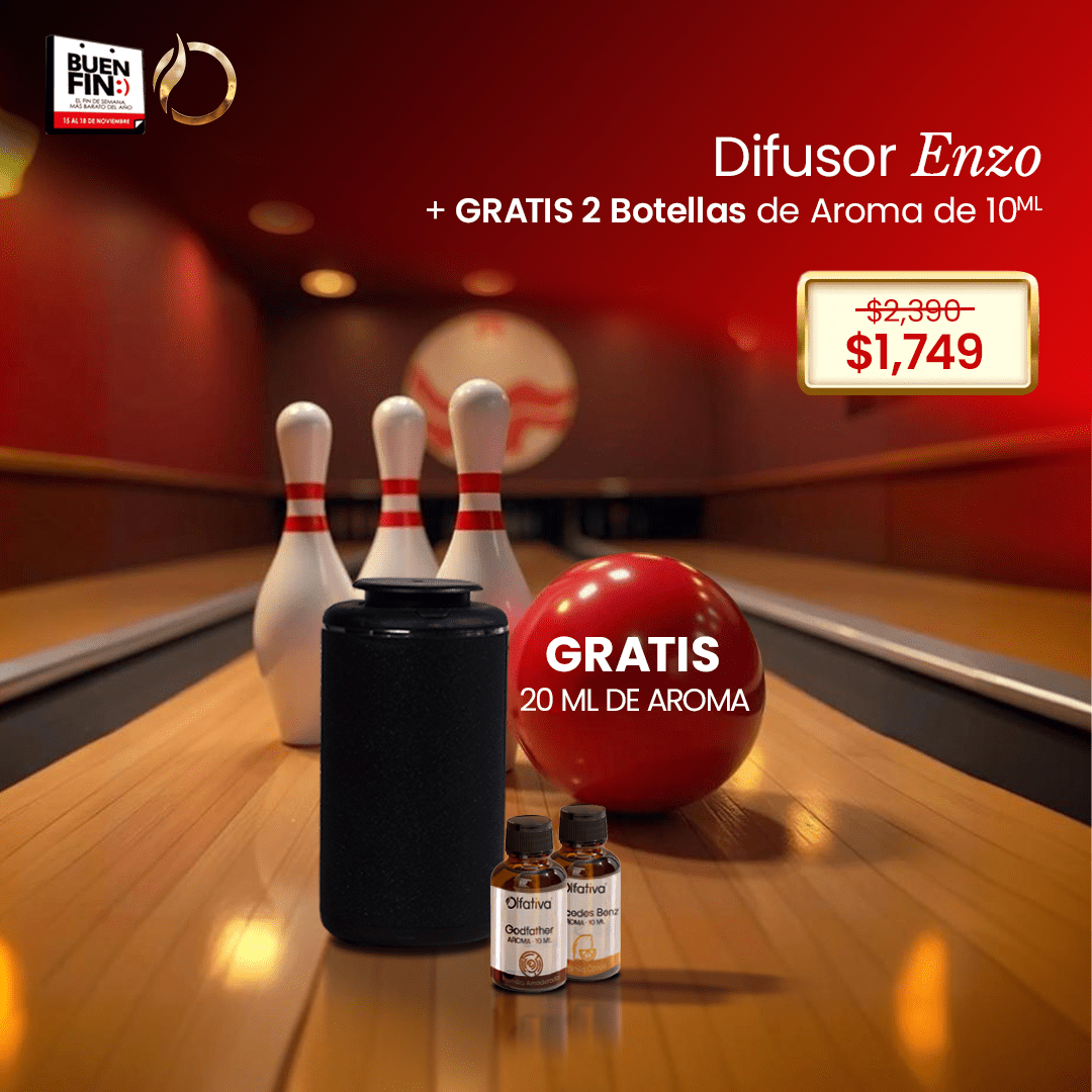 Difusor Enzo + 2 Aromas de 10 ml - Olfativa Home Difusor en promoción