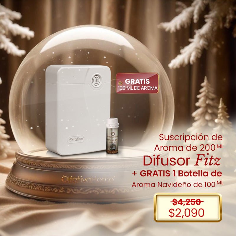 Difusor Fitz con Suscripción + aroma de 100 ml al 50% de descuento - Olfativa Home