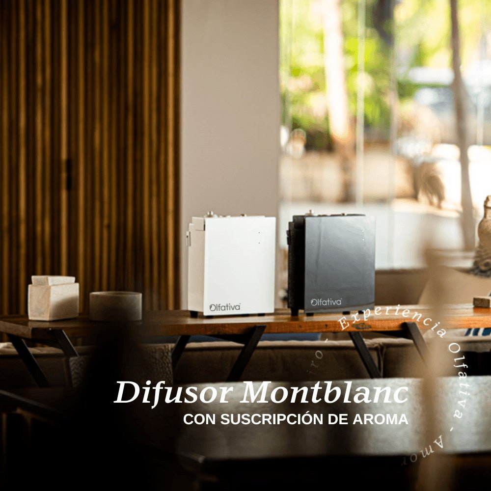 Difusor Montblanc con Suscripción de Aroma + 100 ml GRATIS - Olfativa Home Difusores con Suscripcion