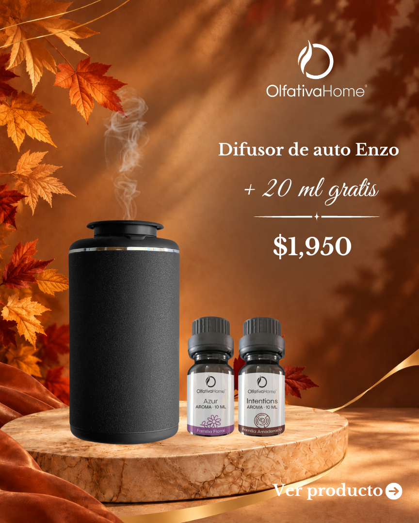 Difusor de auto Enzo + 20 ml gratis - Otoño 2026